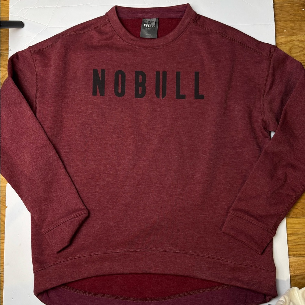 NOBULL womens Crewneck pullover Sweatshirt in‎ Maroon